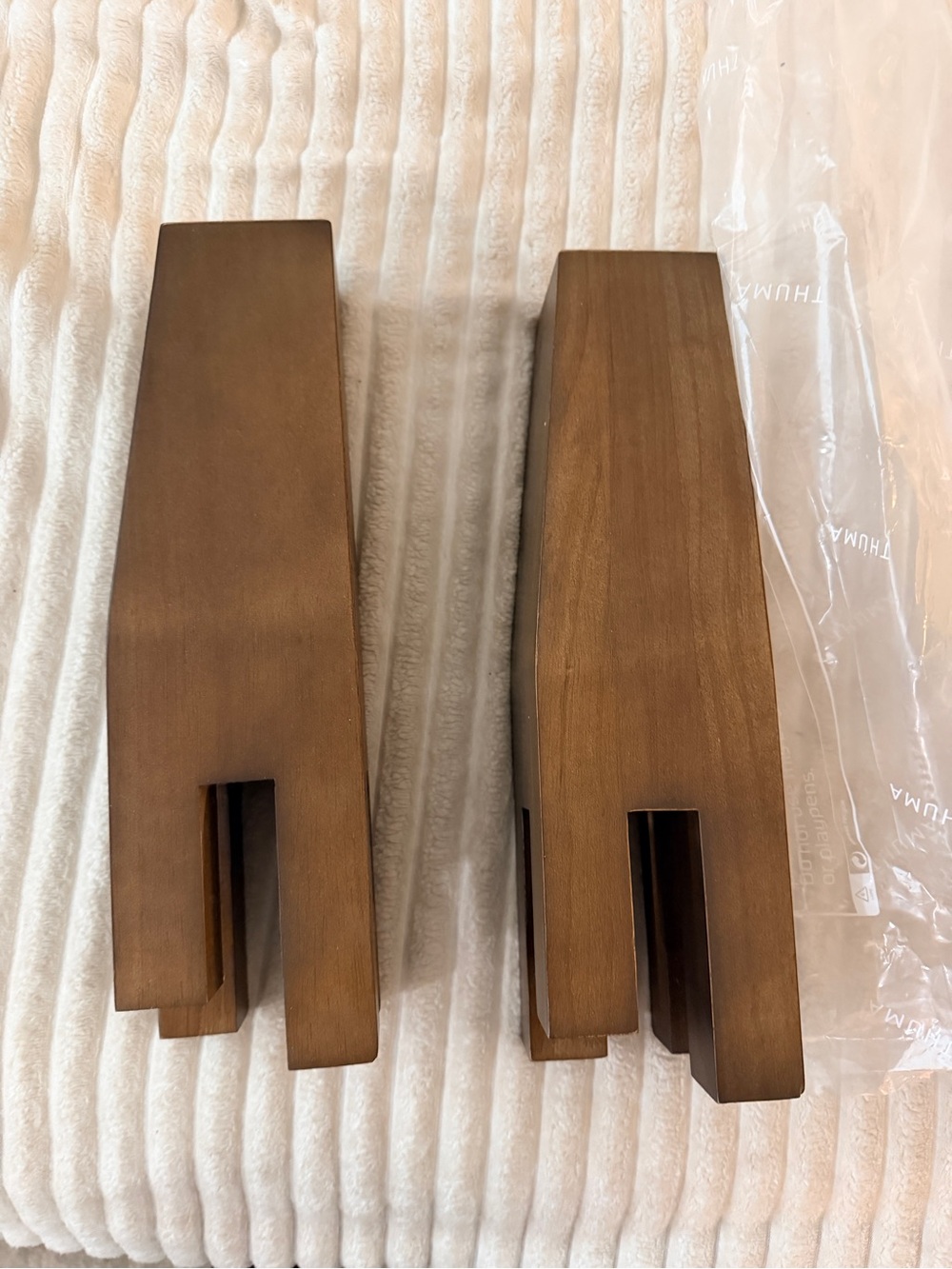 Thuma Wooden Bed Support Blocks in Espresso- Pair